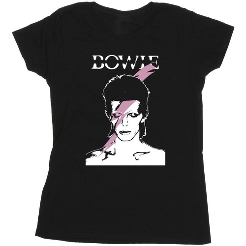 Vêtements Femme T-shirts manches longues David Bowie BI16885 Noir