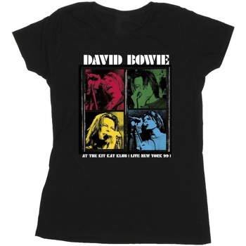 Vêtements Femme T-shirts manches longues David Bowie At The Kit Kat Club Noir