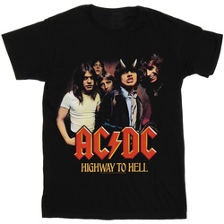 Vêtements Fille T-shirts manches longues Acdc Highway To Hell Noir