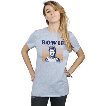 Vêtements Femme T-shirts manches longues David Bowie BI18951 Gris