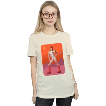 Vêtements Femme T-shirts manches longues David Bowie On Mars Multicolore