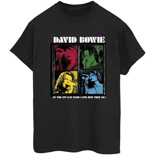 Vêtements Femme T-shirts manches longues David Bowie At The Kit Kat Club Noir