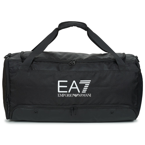 Sacs Sacs de sport Emporio Armani EA7 TRAIN LOGO SERIES U MEDIUM GYM BAG Noir / Blanc