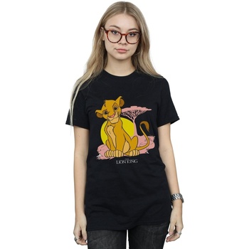 Vêtements Femme T-shirts manches longues Disney The Lion King Noir