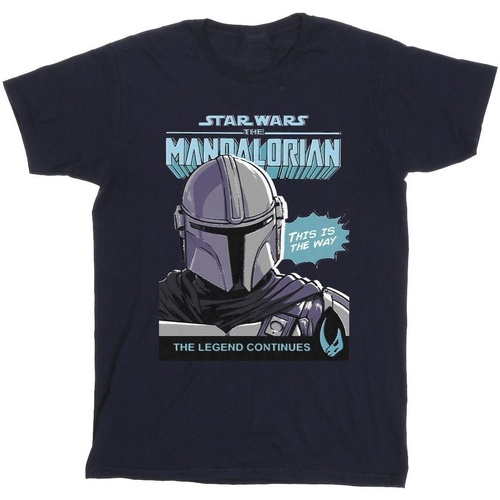 Vêtements Garçon T-shirts & Polos Star Wars The Mandalorian BI37215 Bleu