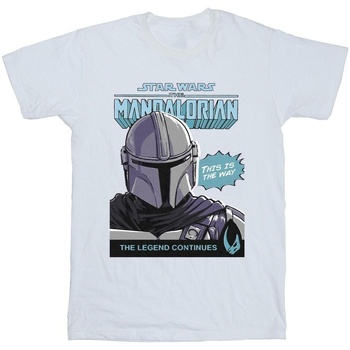 Vêtements Garçon T-shirts & Polos Star Wars The Mandalorian BI37215 Blanc