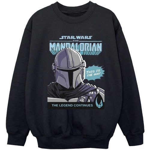 Vêtements Fille Sweats Star Wars The Mandalorian BI38149 Noir