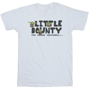 Vêtements Fille T-shirts manches longues Star Wars The Mandalorian Little Bounty Hunter Blanc