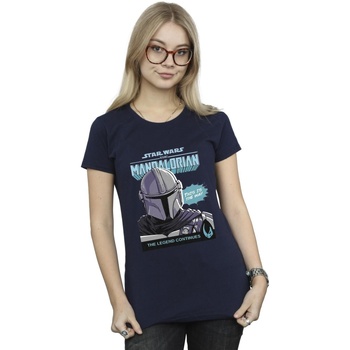 Vêtements Femme T-shirts manches longues Star Wars The Mandalorian BI43177 Bleu