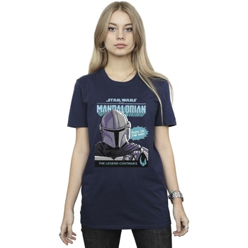 Vêtements Femme T-shirts manches longues Star Wars The Mandalorian BI45801 Bleu