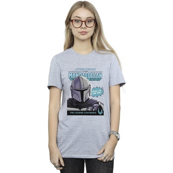 Vêtements Femme T-shirts manches longues Star Wars The Mandalorian BI45801 Gris