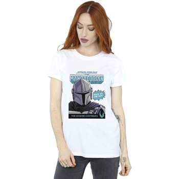 Vêtements Femme T-shirts manches longues Star Wars The Mandalorian BI45801 Blanc