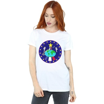 Vêtements Femme T-shirts manches longues Nasa BI47296 Blanc