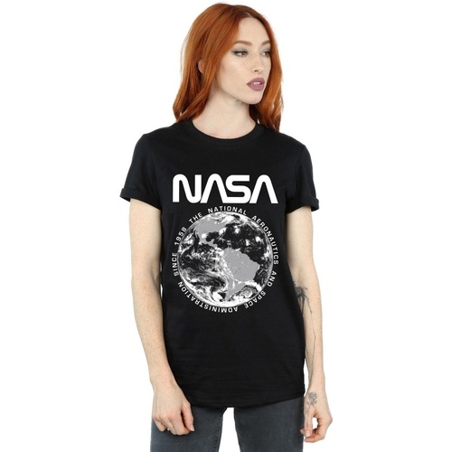 Vêtements Femme T-shirts manches longues Nasa BI47321 Noir