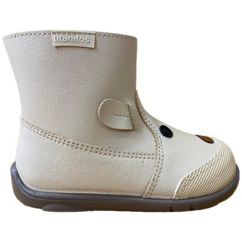 Chaussures Garçon Chaussons bébés Titanitos 27992-18 Beige