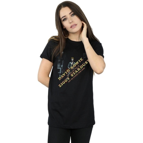 Vêtements Femme T-shirts manches longues David Bowie BI19023 Noir