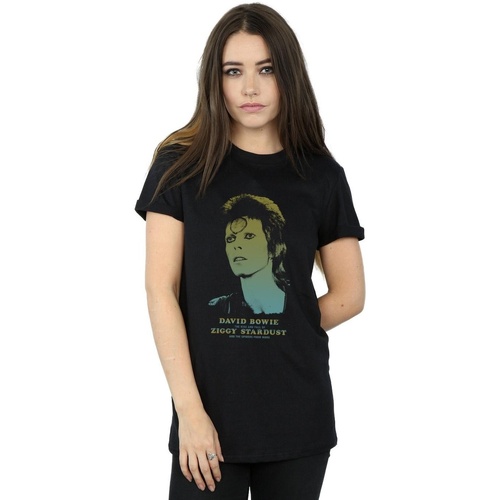 Vêtements Femme T-shirts manches longues David Bowie BI19024 Noir