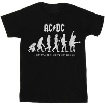 Vêtements Femme T-shirts manches longues Acdc The Evolution of Rock Noir