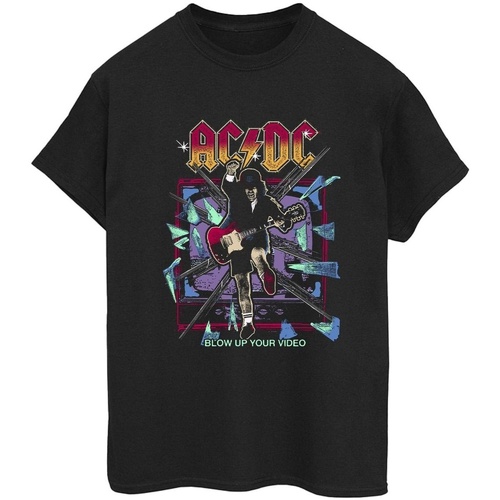 Vêtements Femme T-shirts manches longues Acdc Blow Up Your Video Noir