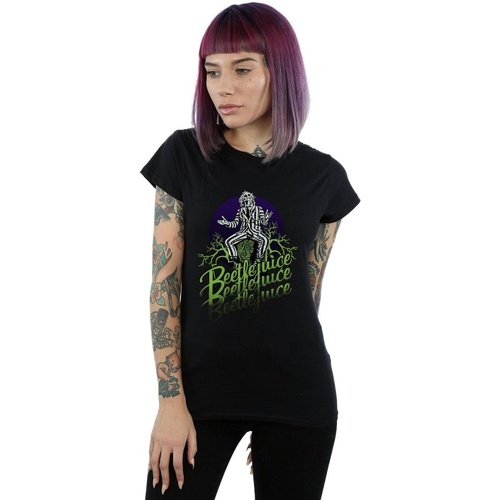 Vêtements Femme T-shirts manches longues Beetlejuice BI12102 Noir