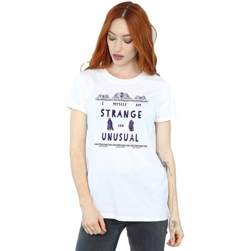 Vêtements Femme T-shirts manches longues Beetlejuice Strange And Unusual Blanc