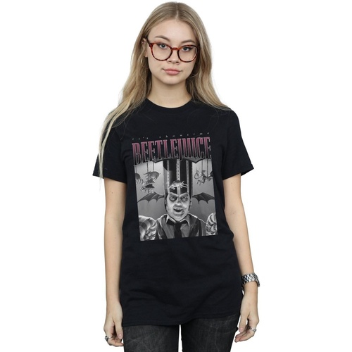 Vêtements Femme T-shirts manches longues Beetlejuice BI14463 Noir