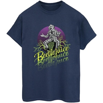 Vêtements Femme T-shirts manches longues Beetlejuice BI14496 Bleu