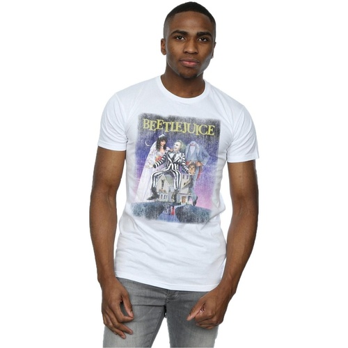 Vêtements Homme T-shirts manches longues Beetlejuice BI16009 Blanc