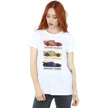 Vêtements Femme T-shirts manches longues Disney Cars Blanc