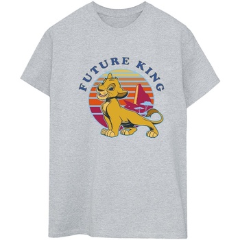 Vêtements Femme T-shirts manches longues Disney The Lion King Future King Gris