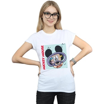 Vêtements Femme T-shirts manches longues Disney BI31921 Blanc