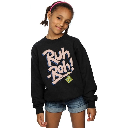 Vêtements Fille Sweats Scooby Doo Dog Tag Noir