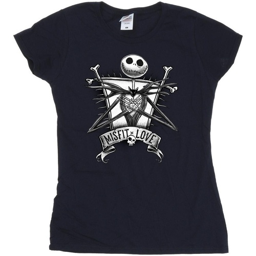 Vêtements Femme T-shirts manches longues Disney The Nightmare Before Christmas Bleu