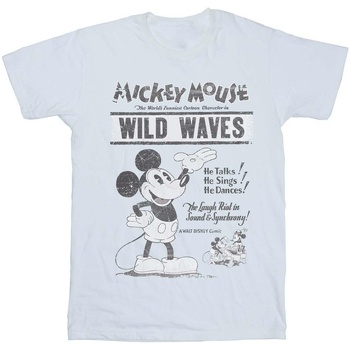 Vêtements Femme T-shirts manches longues Disney Making Waves Blanc