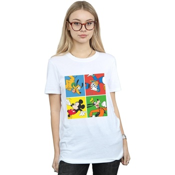 Vêtements Femme T-shirts manches longues Disney BI36644 Blanc