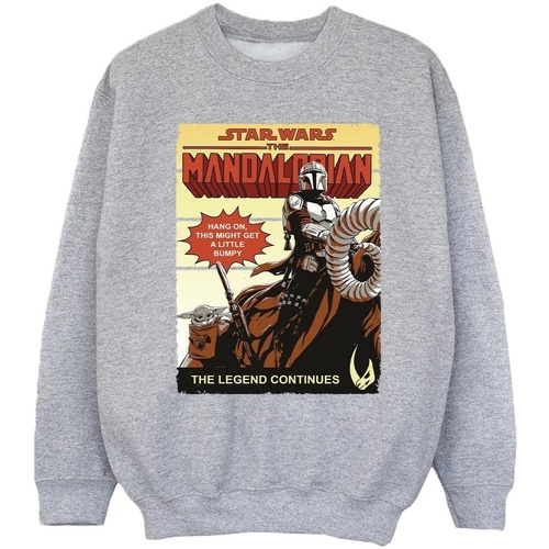 Vêtements Fille Sweats Star Wars The Mandalorian Bumpy Ride Gris