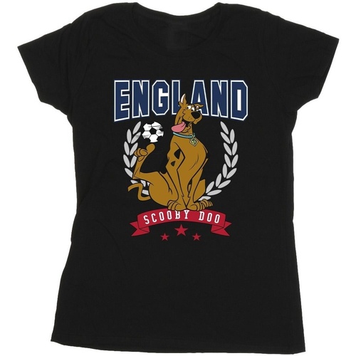 Vêtements Femme T-shirts manches longues Scooby Doo England Football Noir