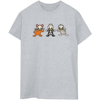 Vêtements Femme T-shirts manches longues Disney Duck Tales Halloween Gris