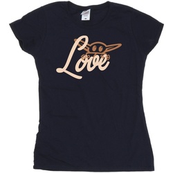 Vêtements Femme T-shirts manches longues Disney Love Bleu