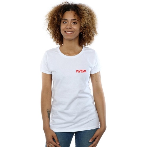 Vêtements Femme T-shirts manches longues Nasa BI44617 Blanc