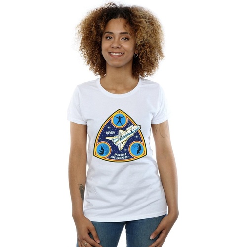 Vêtements Femme T-shirts manches longues Nasa Spacelab Life Science Blanc