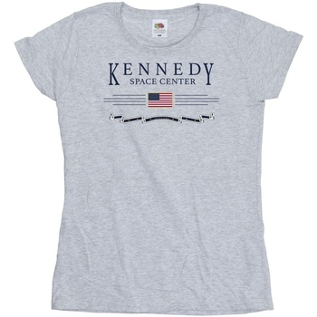 Vêtements Femme T-shirts manches longues Nasa Kennedy Space Centre Explore Gris