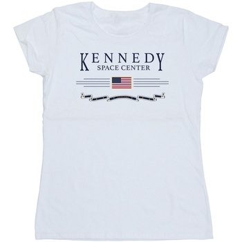 Vêtements Femme T-shirts manches longues Nasa Kennedy Space Centre Explore Blanc