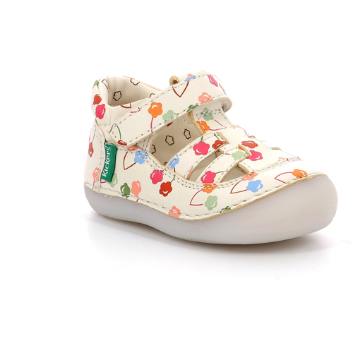 Chaussures Fille Ballerines / babies Kickers Sushy Blanc