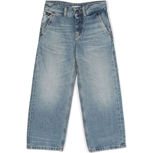 Vêtements Garçon Jeans droit Calvin Klein Jeans IB0IB01911 Bleu