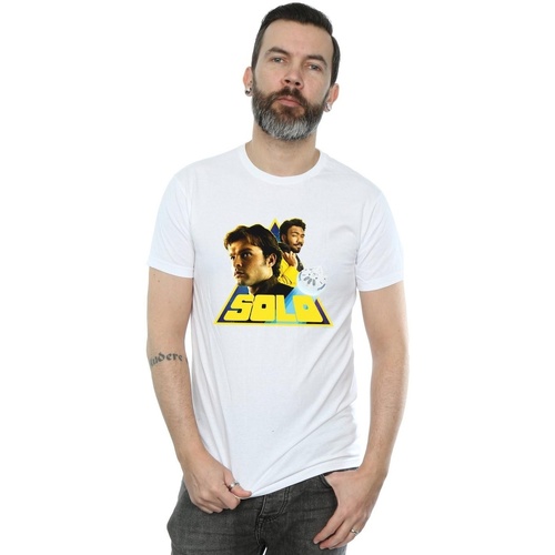 Vêtements Homme T-shirts manches longues Disney Solo Blanc