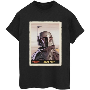 Vêtements Femme T-shirts manches longues Disney The Mandalorian Noir