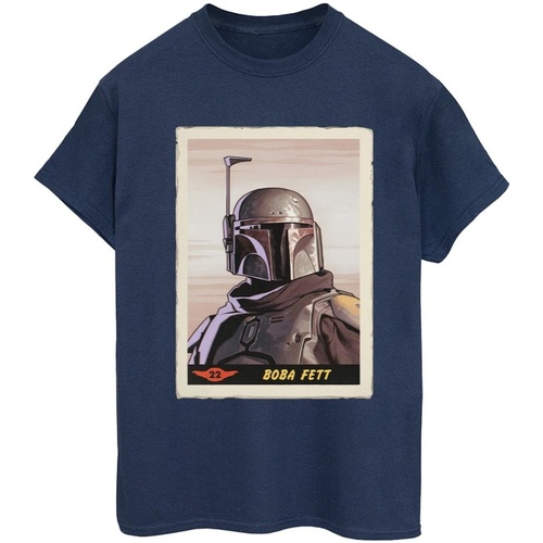 Vêtements Femme T-shirts manches longues Disney The Mandalorian Bleu