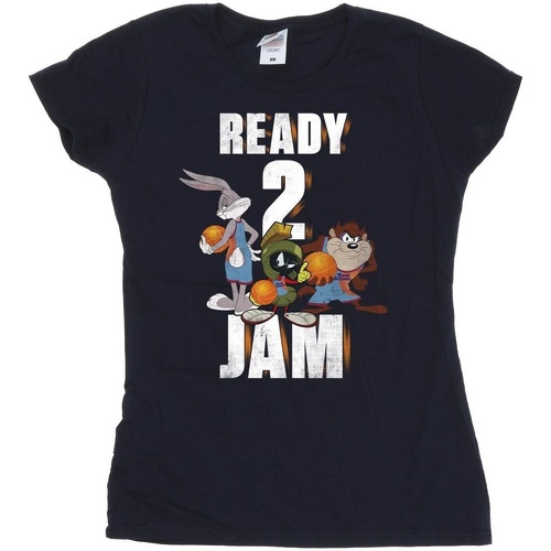 Vêtements Femme T-shirts manches longues Space Jam: A New Legacy Ready 2 Jam Bleu