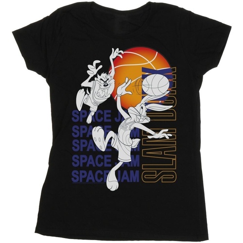 Vêtements Femme T-shirts manches longues Space Jam: A New Legacy Slam Dunk Noir